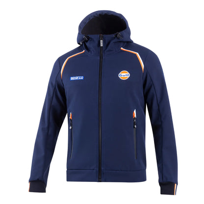 Sparco Gulf Gulf SL Softshell Jas met Capuchon Softshell Jas - Zwart - Maat S-XXL