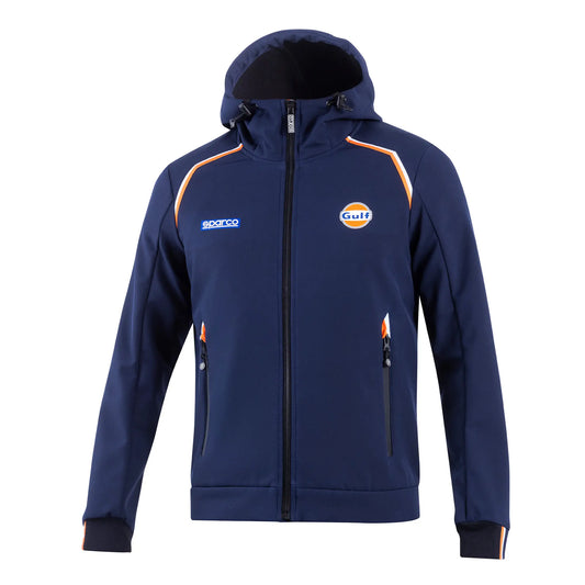 Sparco Gulf Gulf SL Softshell Jas met Capuchon Softshell Jas - Zwart - Maat S-XXL