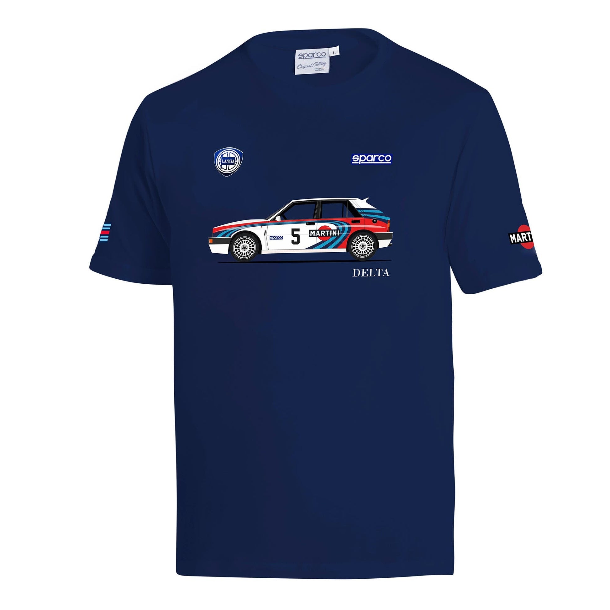 Sparco T-SHIRT Lancia Martini DELTA - Vooraanzicht