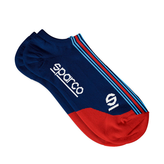 Sparco Martini Racing Martini Racing Kort Wit/Marineblauw/Rood Sokken - Wit/Blauw/Rood