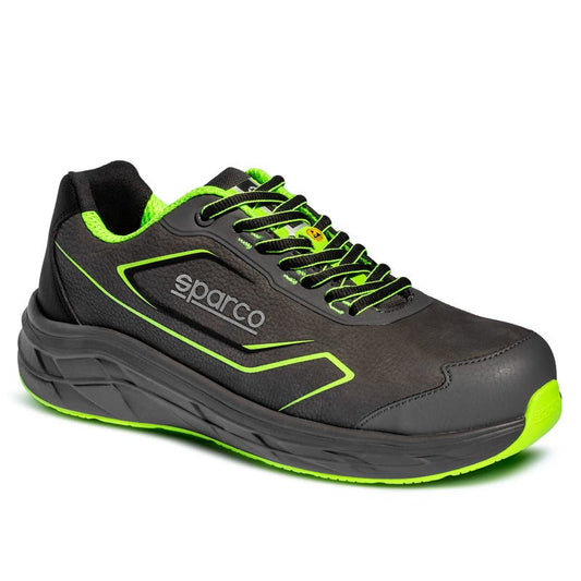 Sparco Werkschoenen S3S Teamwork Oliver ESD Unisex Donkergrijs/Fluogroen