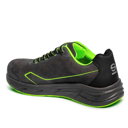 Sparco Werkschoenen S3S Teamwork Oliver ESD Unisex Donkergrijs/Fluogroen