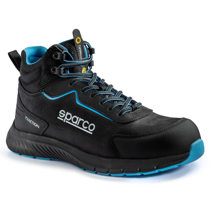Sparco Werkschoenen S3S Traction-H Kamui Unisex Zwart/Lichtblauw