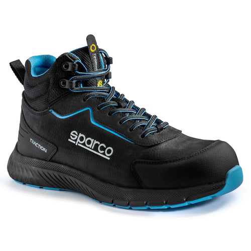 Sparco Work Shoes S3S Traction-H Kamui Unisex Black/Light Blue