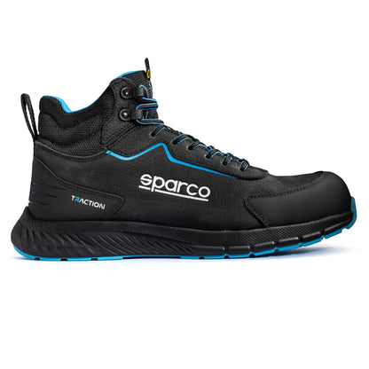 Sparco Werkschoenen S3S Traction-H Kamui Unisex Zwart/Lichtblauw
