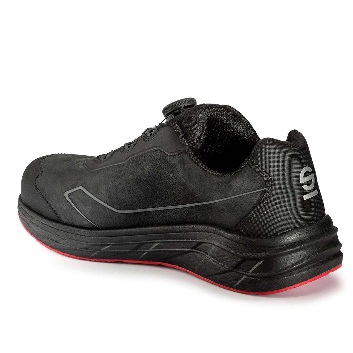Sparco Work Shoes S3S Teamwork Wankel Rotary Closure Unisex Black/Red