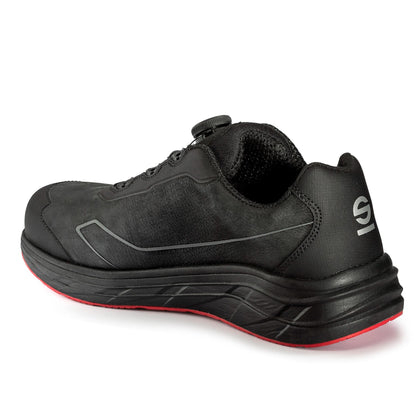 Sparco Work Shoes S3S Teamwork Wankel Rotary Closure Unisex Black/Red
