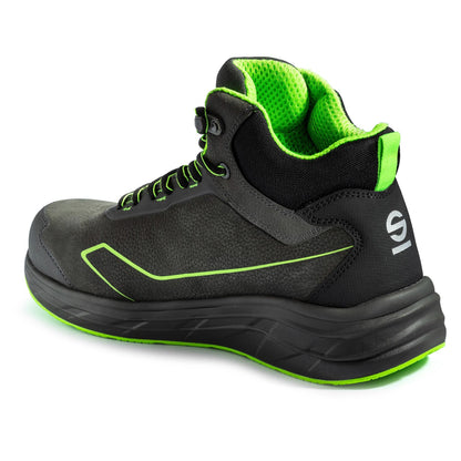 Sparco Work Shoes S3S Teamwork-H Esteban ESD Unisex Dark Grey/Fluo Green