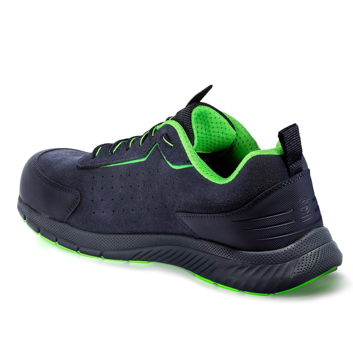 Sparco Werkschoenen S1PS Traction Satoru Unisex Marineblauw/Fluogroen