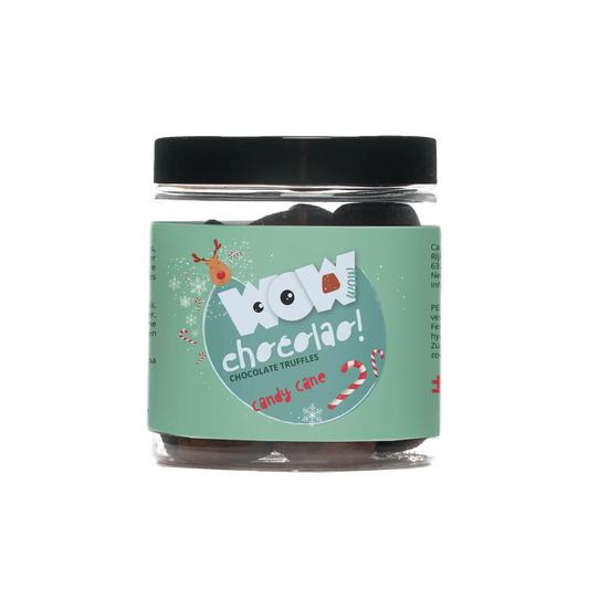 Candy Cane Chocolate Truffles - Winter edition - Gifting jar 130g