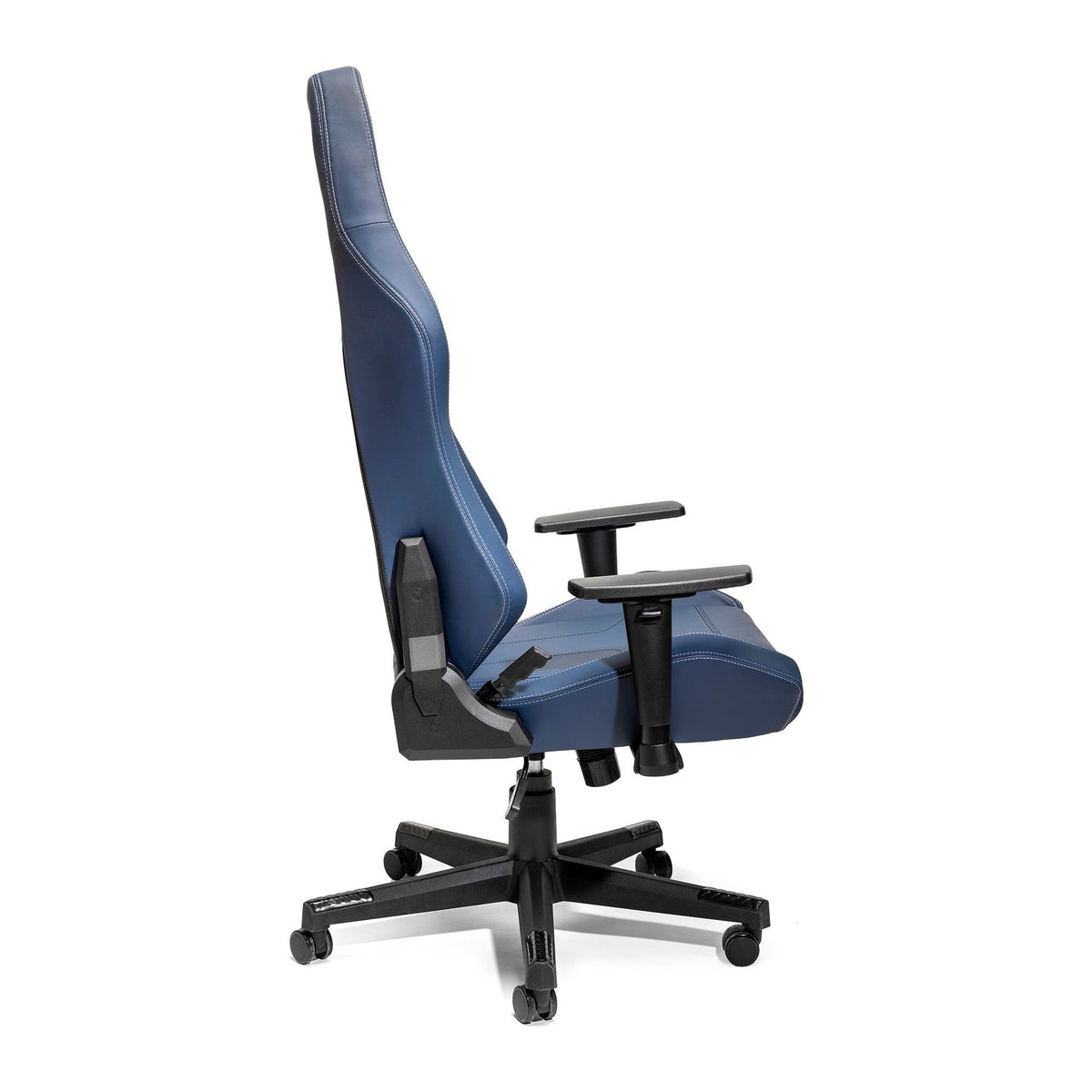 Sparco Coach Gamestoel en Bureaustoel Marineblauw/Grijs - Zijkant