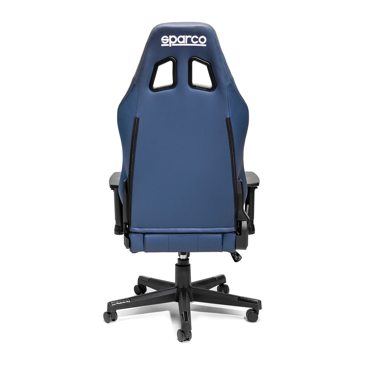 Sparco Coach Gamestoel en Bureaustoel Marineblauw/Grijs - Achterkant