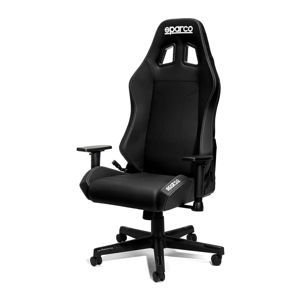 Sparco Coach Gamestoel en Bureaustoel Zwart - Hoofdfoto 3/4 voor