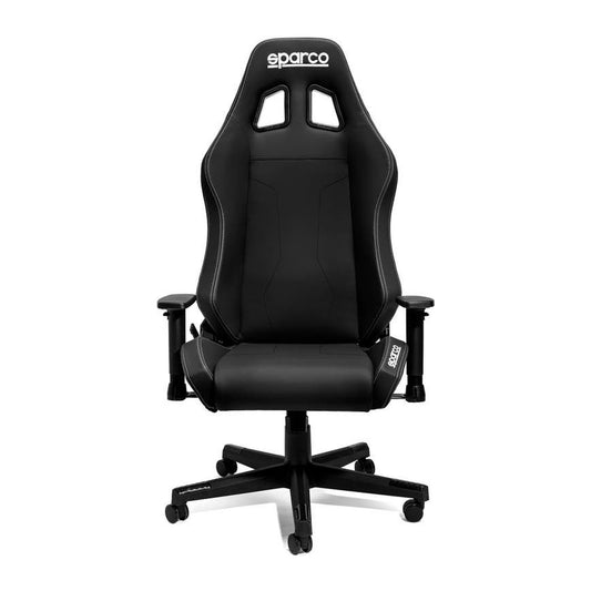 Sparco Coach Gamestoel en Bureaustoel Zwart - Voorkant