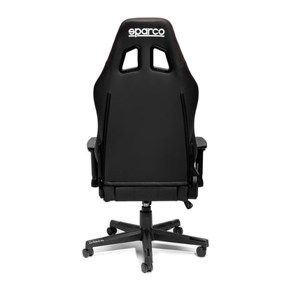 Sparco Coach Gamestoel en Bureaustoel Zwart/Rood - Achterkant