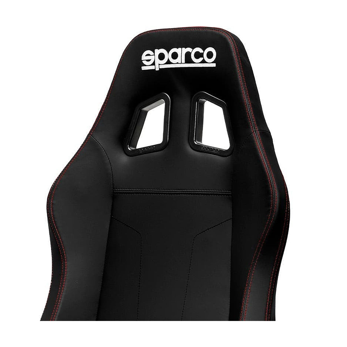 Sparco Coach Gamestoel en Bureaustoel Zwart/Rood - Detail hoofdsteun met logo