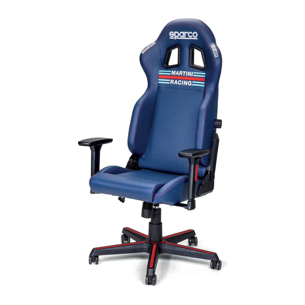 Sparco Icon Martini Racing Gamestoel en Bureaustoel Marineblauw - Hoofdfoto 3/4 voor