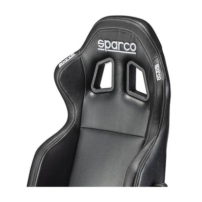 Sparco Icon Gamestoel en Bureaustoel Zwart - Detail hoofdsteun met logo