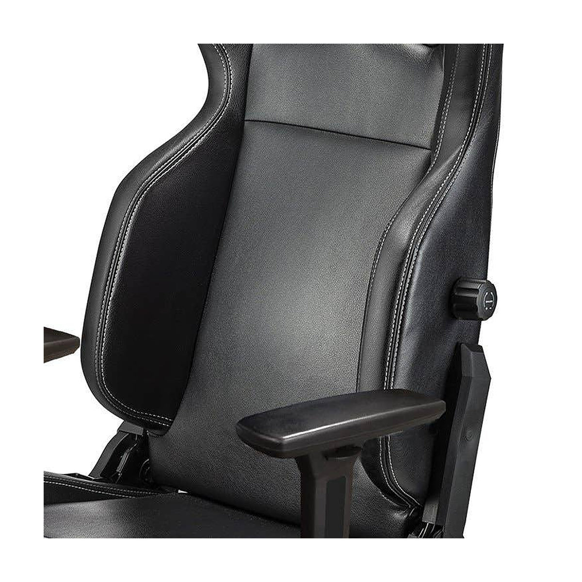 Sparco Icon Gamestoel en Bureaustoel Zwart - Detail rugleuning met lendensteun