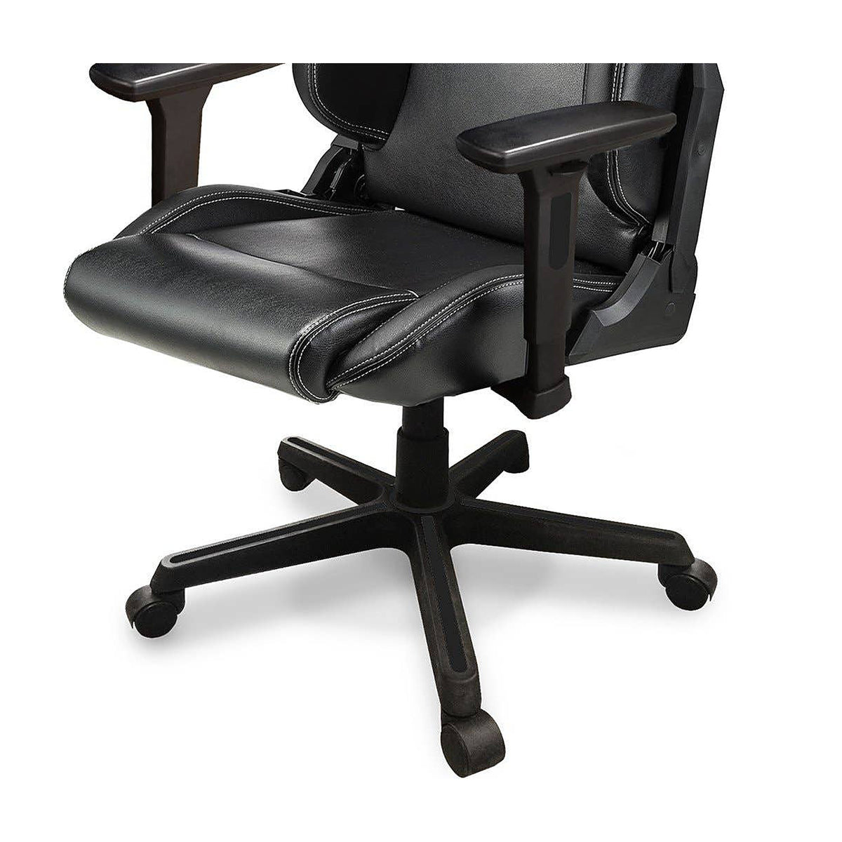 Sparco Icon Gamestoel en Bureaustoel Zwart - Detail onderstel met gasveer en wielen