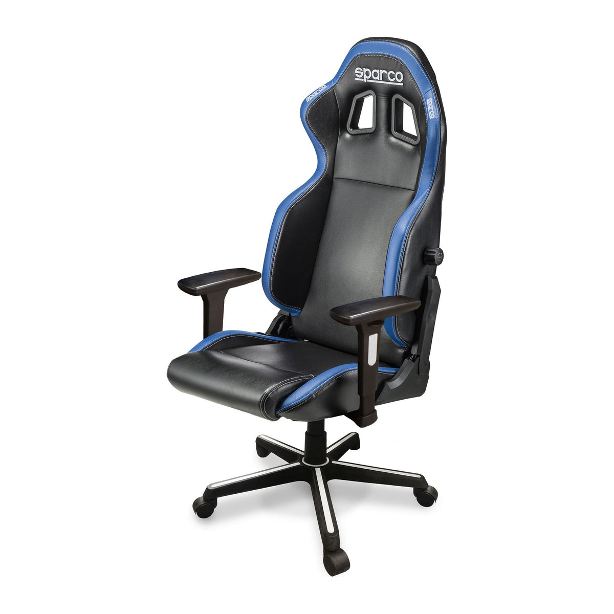 Sparco Icon Gamestoel en Bureaustoel Zwart/Blauw - Hoofdfoto 3/4 voor