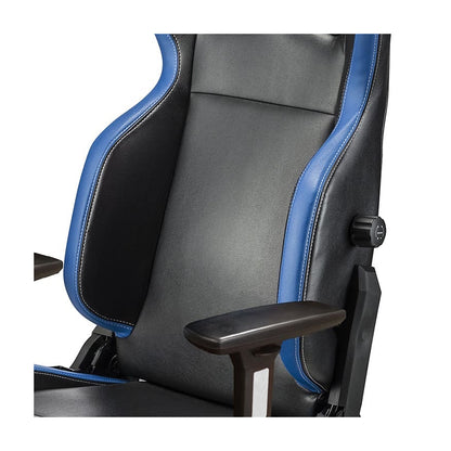 Sparco Icon Gamestoel en Bureaustoel Zwart/Blauw - Detail rugleuning met lendensteun