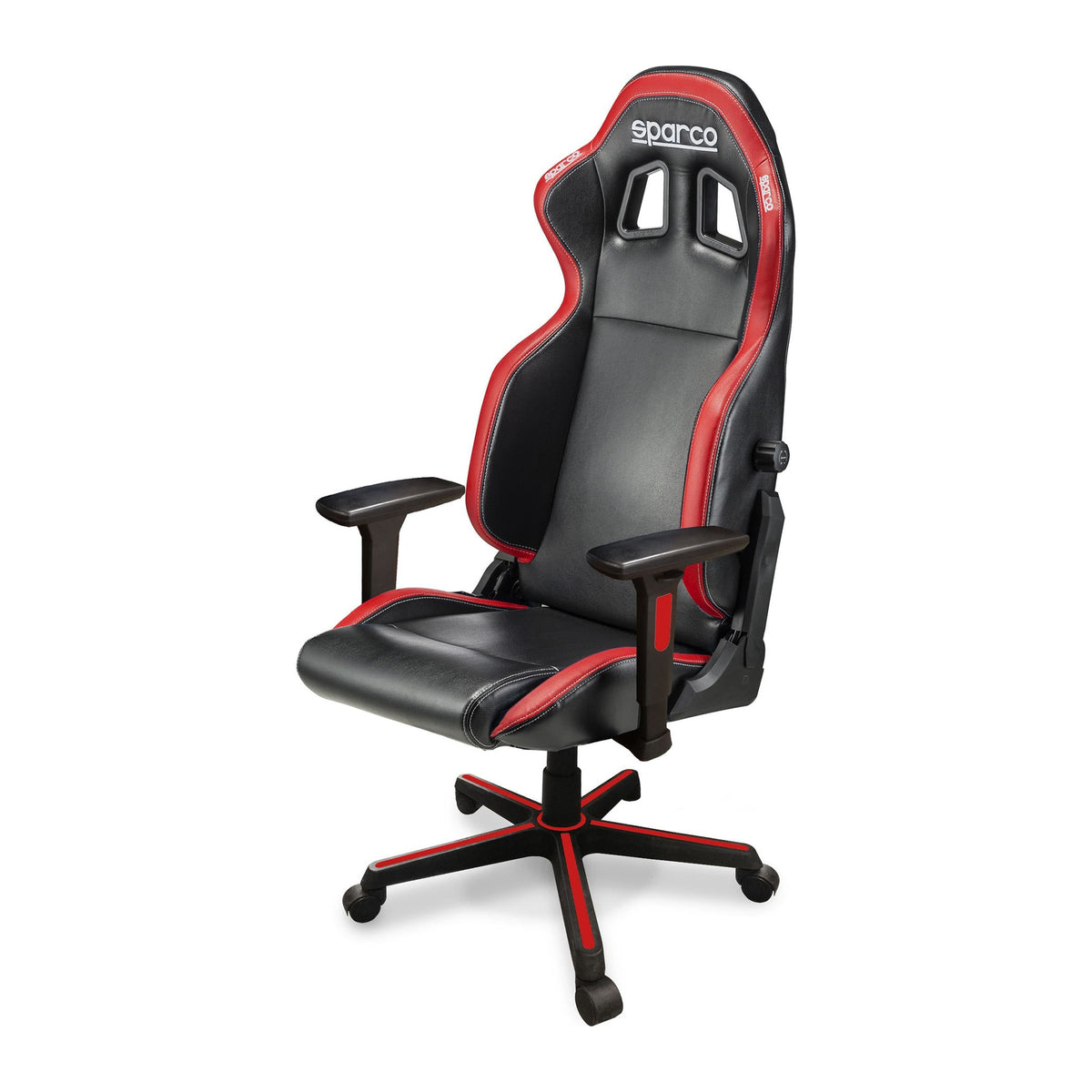Sparco Icon Gamestoel en Bureaustoel Zwart/Rood - Hoofdfoto 3/4 voor