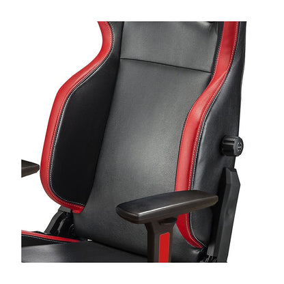 Sparco Icon Gamestoel en Bureaustoel Zwart/Rood - Detail rugleuning met lendensteun