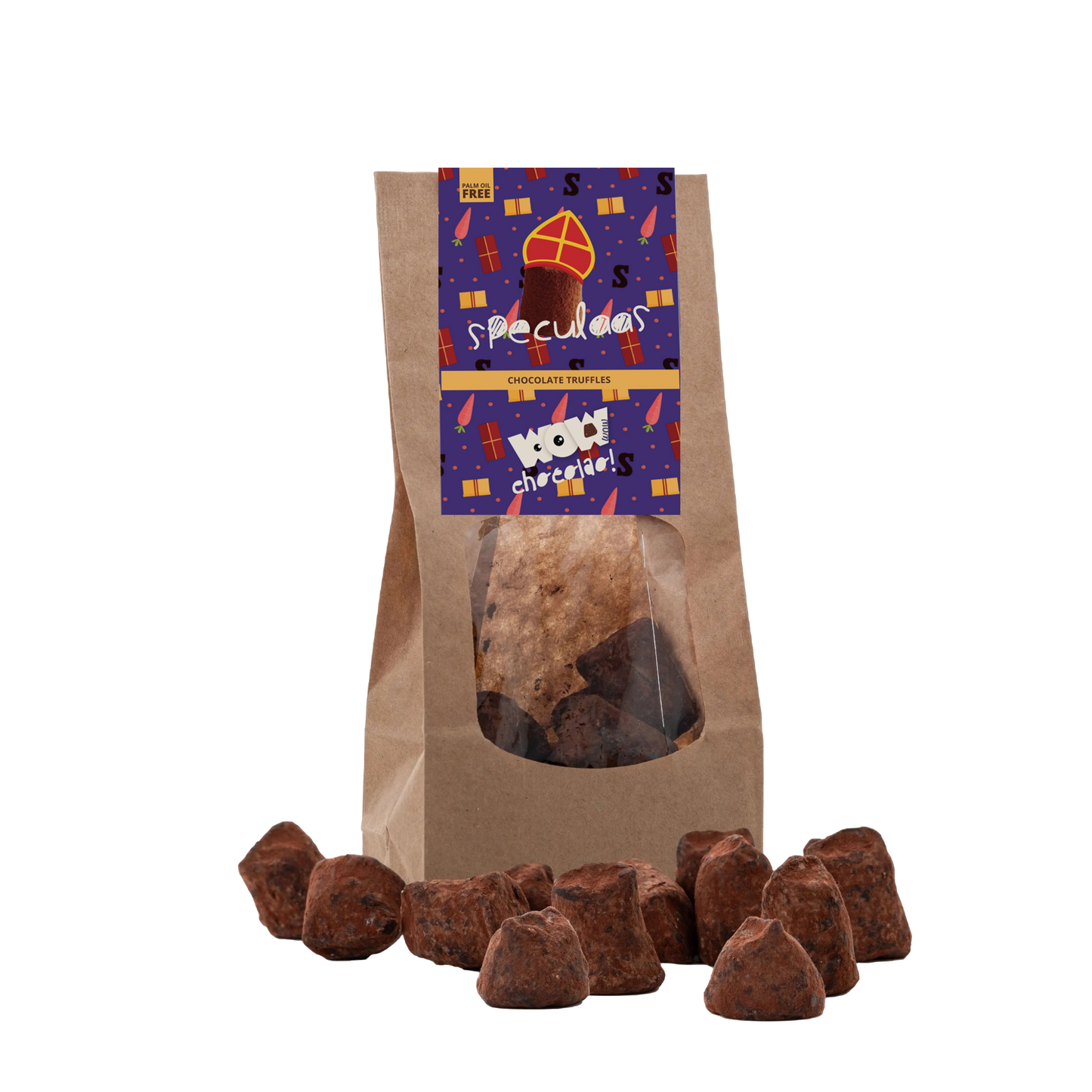 Speculaas Chocolate Truffles - Sinterklaas Edition - Biodegradable bag 130g